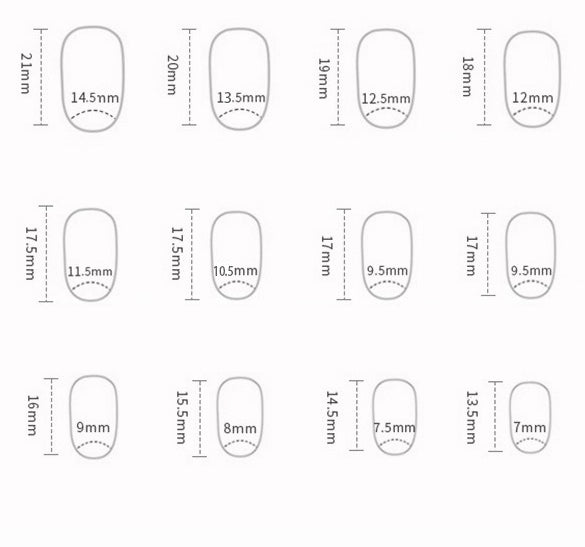 Halloween Press On Nail W1742