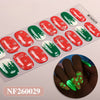 Christmas gel manicure sticker semi-cured