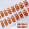 UV Gel Sticker Semi-cured Brown bow A0231