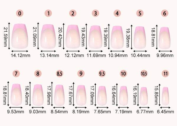 Five-color square patch manicure 150 pieces