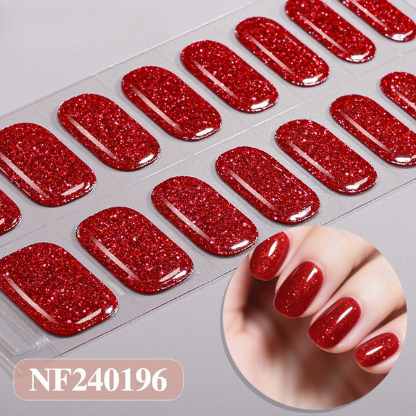 Semicured nail stickers NF240196