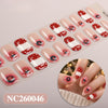 Christmas gel UV semi-cured nail sticker