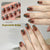 Semi-cured gel uv strips short nails 09DT