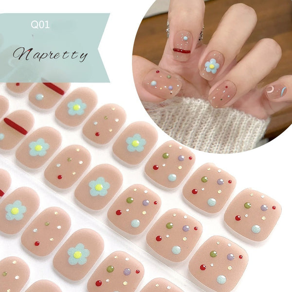 UV Free 5D Gel Nail Art Sticker Q39