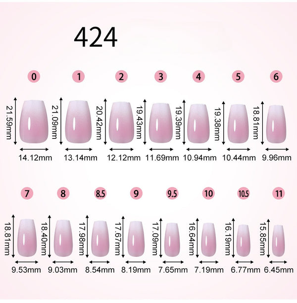 150 pieces glossy nail