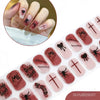 2026 New Christmas Gel Nail Sticker Lighting Harden Semi-Curing Nail Sticker