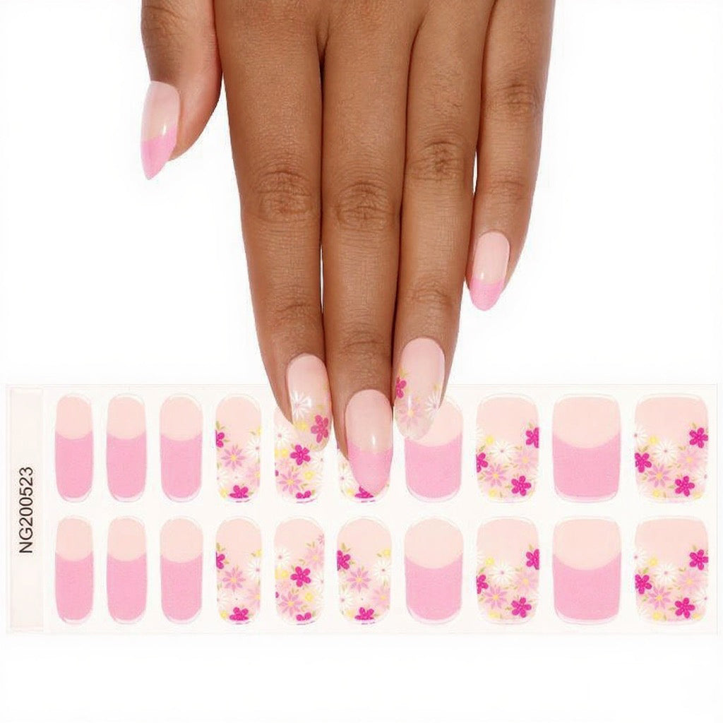 Semicured UV gel nail sticker NG200523