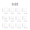 24 PCs Short French Gradient Love Nails