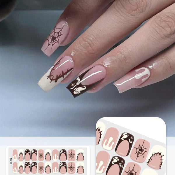 2026 New Christmas Gel Nail Sticker Lighting Harden Semi-Curing Nail Sticker