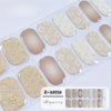 UV semicured nail stickers