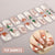 Christmas gel manicure sticker semi-cured NF260032
