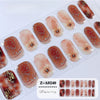 UV semicured nail stickers