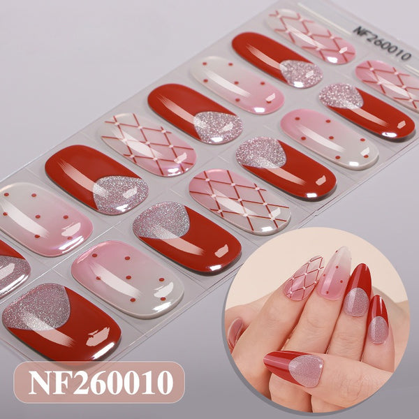 Semi-Cure Gel Nail Sticker NF260010
