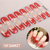Christmas gel manicure sticker semi-cured