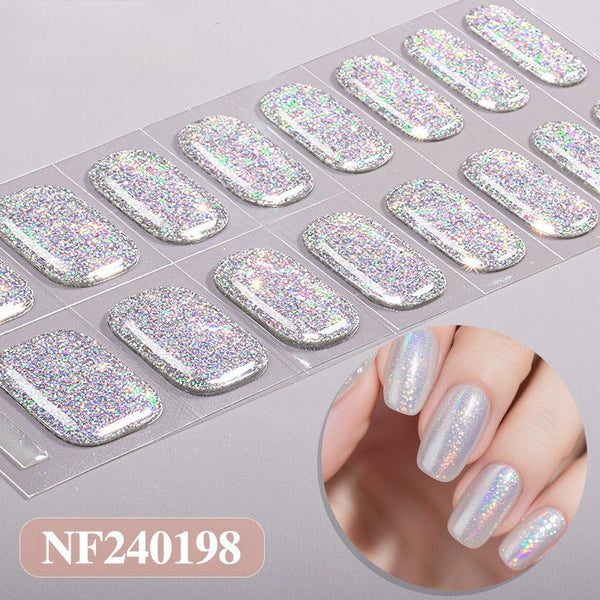 Semicured nail stickers NF240198
