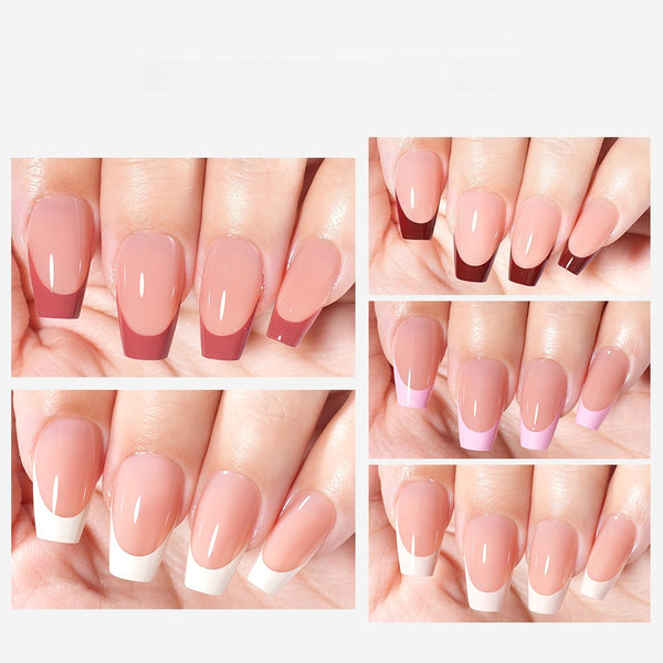 Five-color square patch manicure 150 pieces