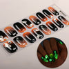 Halloween luminous semi-curable gel manicure sticker