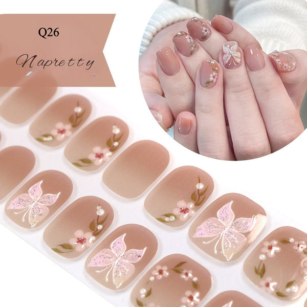 UV Free 5D Gel Nail Art Sticker Q39