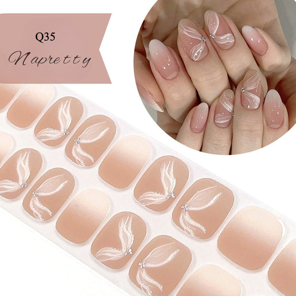 UV Free 5D Gel Nail Art Sticker Q39