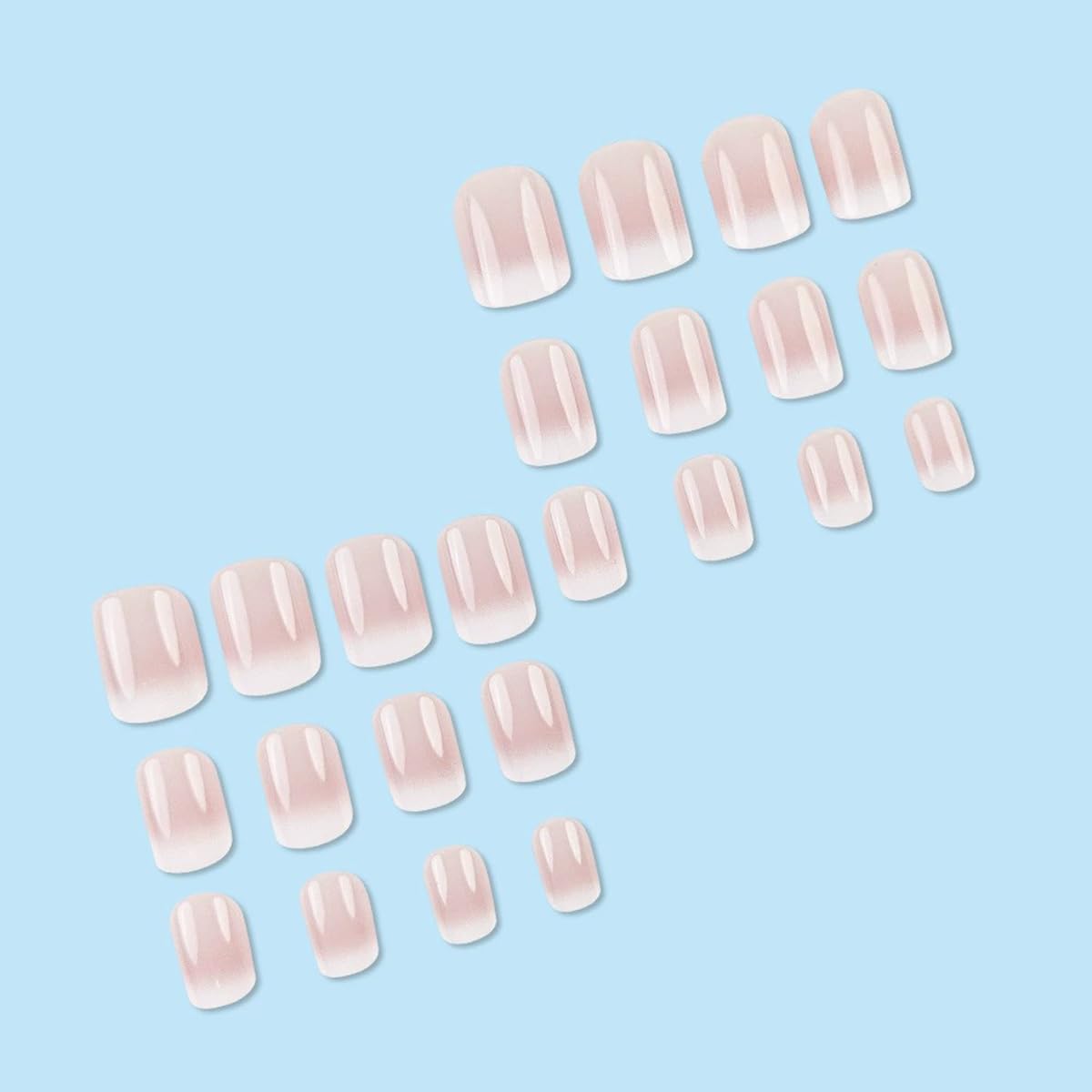 24 pcs/Set Press On Nails Ombre