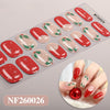 Christmas gel manicure sticker semi-cured