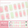 Pumpkin UV semi-cured gel manicure sticker