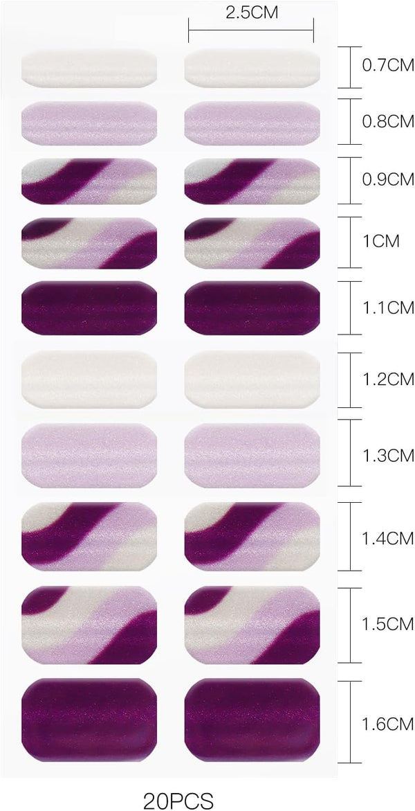 Purple White Glitter