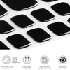 Black Pedicure Gel Nail Strips