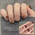 Semi-cured gel uv strips short nails 34DT