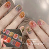 Semi-cured gel uv strips short nails 66DT