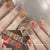 Semi-cured gel uv strips short nails 66DT