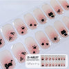 UV semicured nail stickers