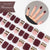 Semi-cured gel uv strips short nails 60DT