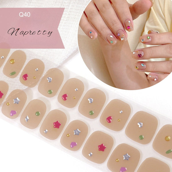 UV Free 5D Gel Nail Art Sticker Q39