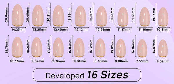 32pcs/Set Press On Nails Gold End