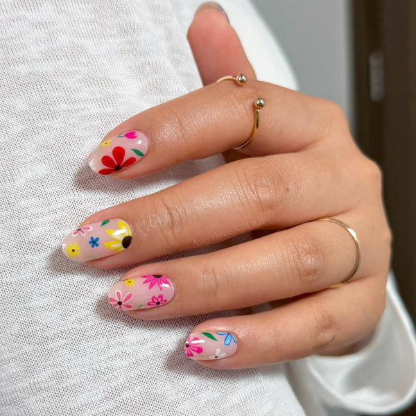 Semicured UV gel nail sticker NG200521