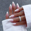 24pcs/Set Press On Nails White French