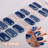 Christmas gel UV semi-cured nail sticker