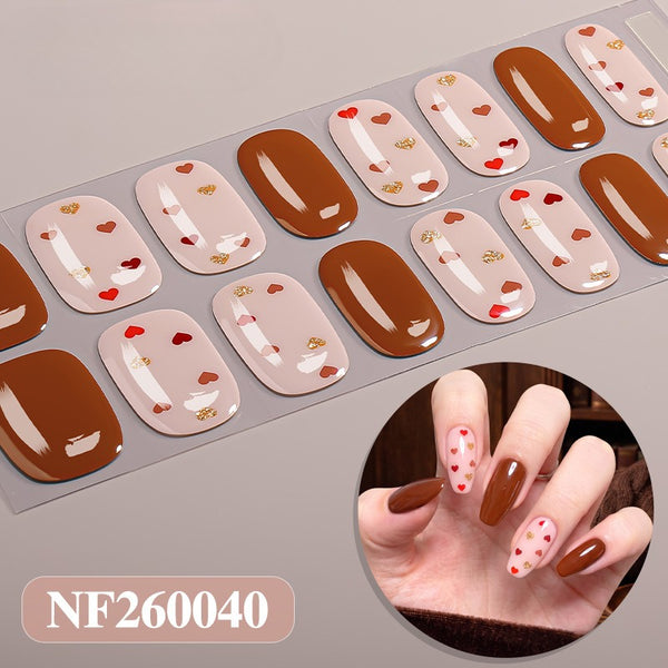Semi-Cure Gel Nail Sticker NF260040