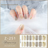 UV gel manicure sticker semi-curing