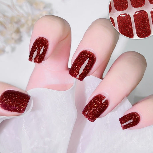 Semicured UV gel nail sticker kit HOT