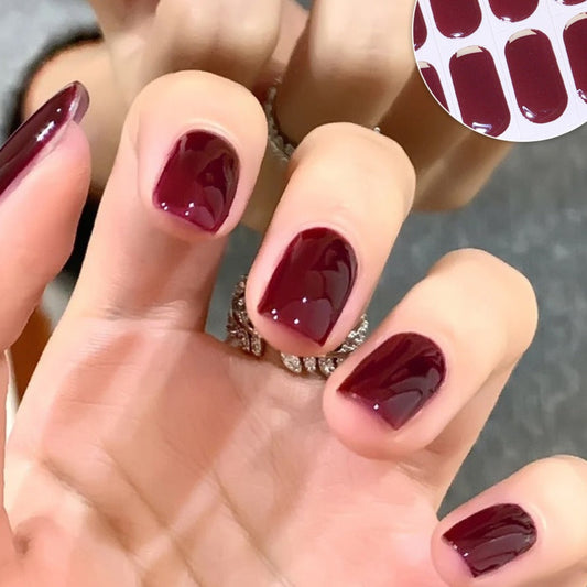 Semicured UV gel nail sticker kit HOT