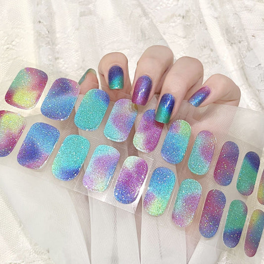 Semicured UV gel nail sticker kit HOT