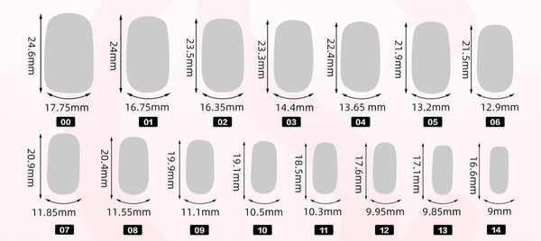 30pcs/Set Press On Nails Silver French