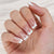 French Cat Eye Square Nude Press-on Nails