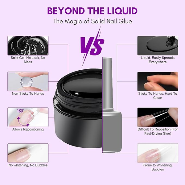 15g/8g Solid Nail Tips Gel For Press On False Nail Tips