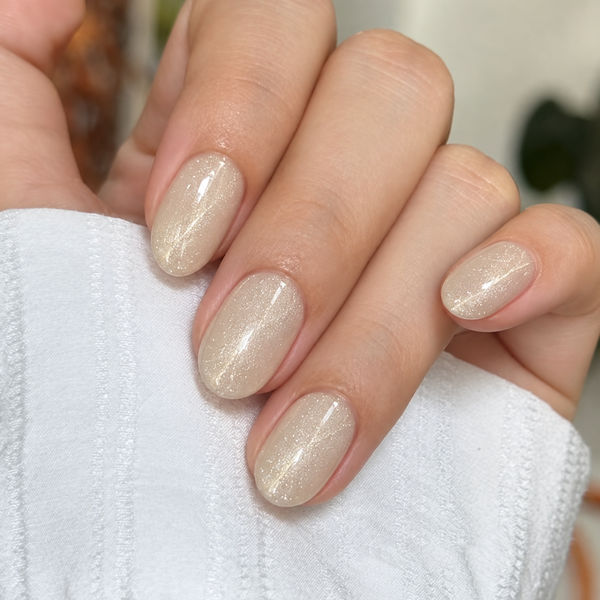 White Cat Eye|32 Pcs Soft Gel Press-On Nails Real Gel Nail Extensions