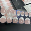 French Oval|32 Pcs Soft Gel Press-On Nails Real Gel Nail Extensions