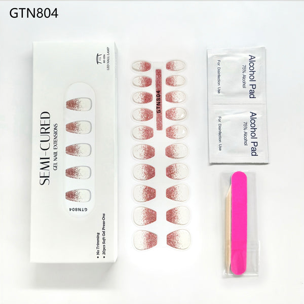 Semicured Gel Extensions