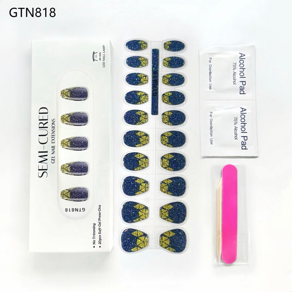 Semicured Gel Extensions